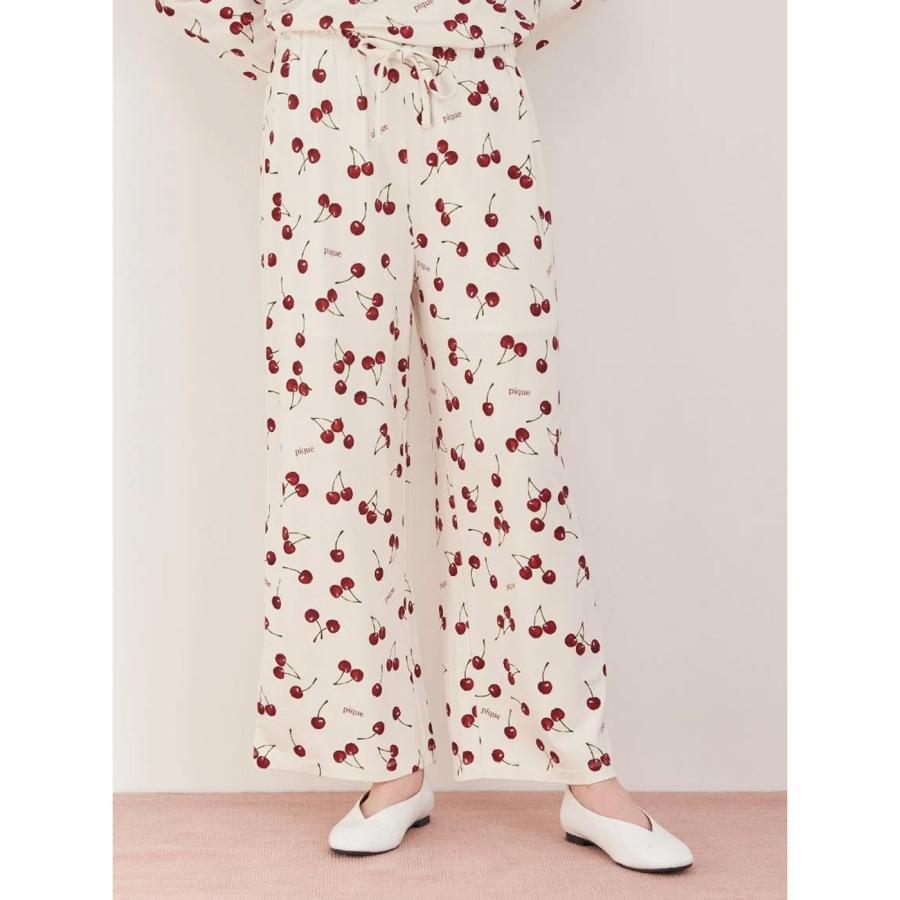gelato pique（ジェラートピケ） チェリー柄ロングパンツ pwcp261255