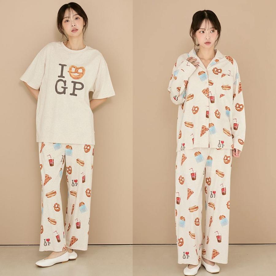 gelato pique（ジェラートピケ） NYブランチ柄ロングパンツ pwcp261283