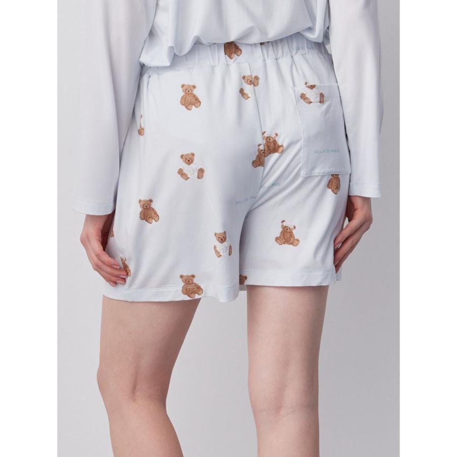 gelato pique（ジェラートピケ） 抗菌防臭バスローブベア柄ショート
