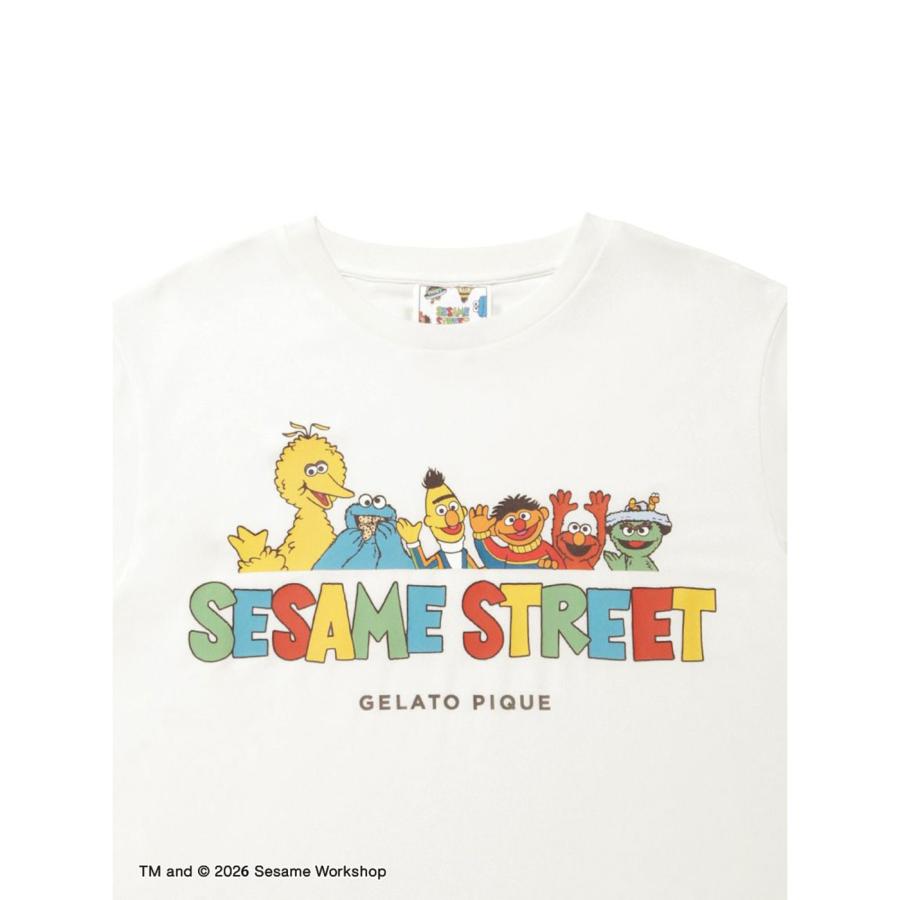 gelato pique（ジェラートピケ） SESAME STREET ワンポイントTシャツ