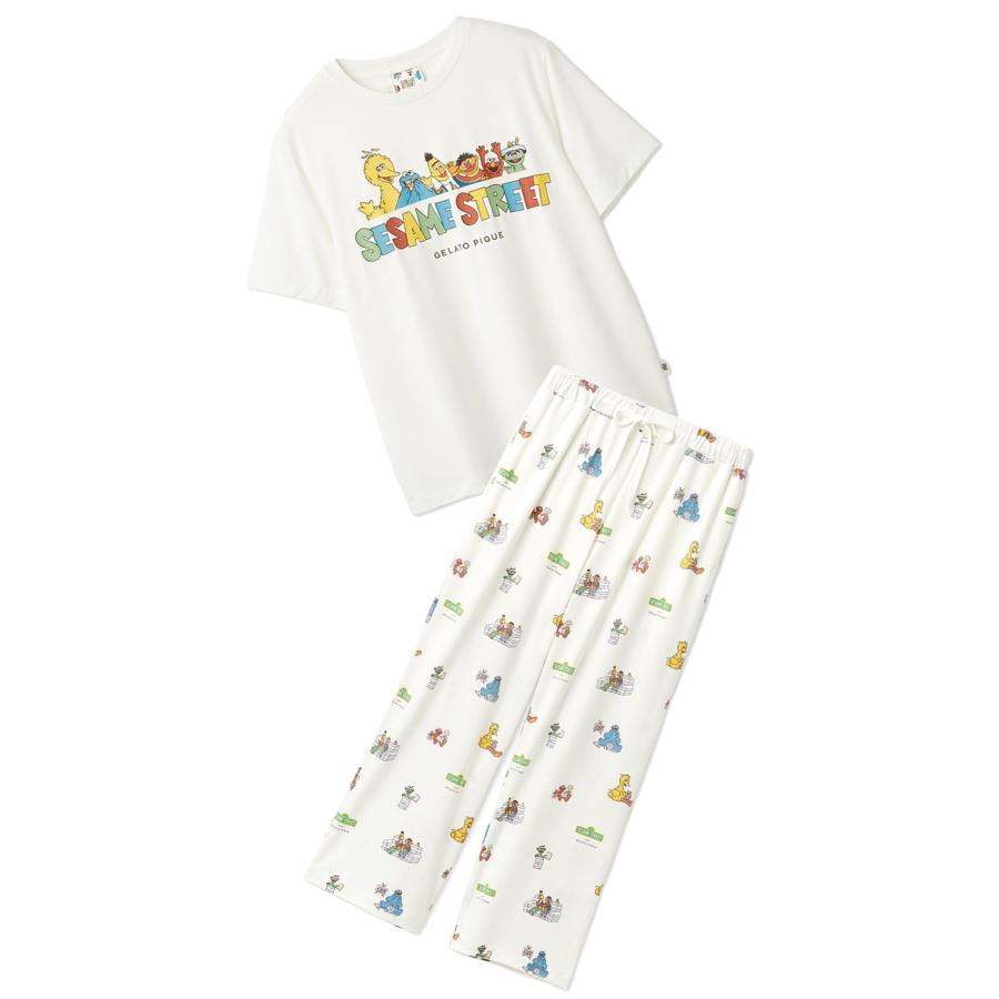 gelato pique（ジェラートピケ） SESAME STREET ワンポイントTシャツ