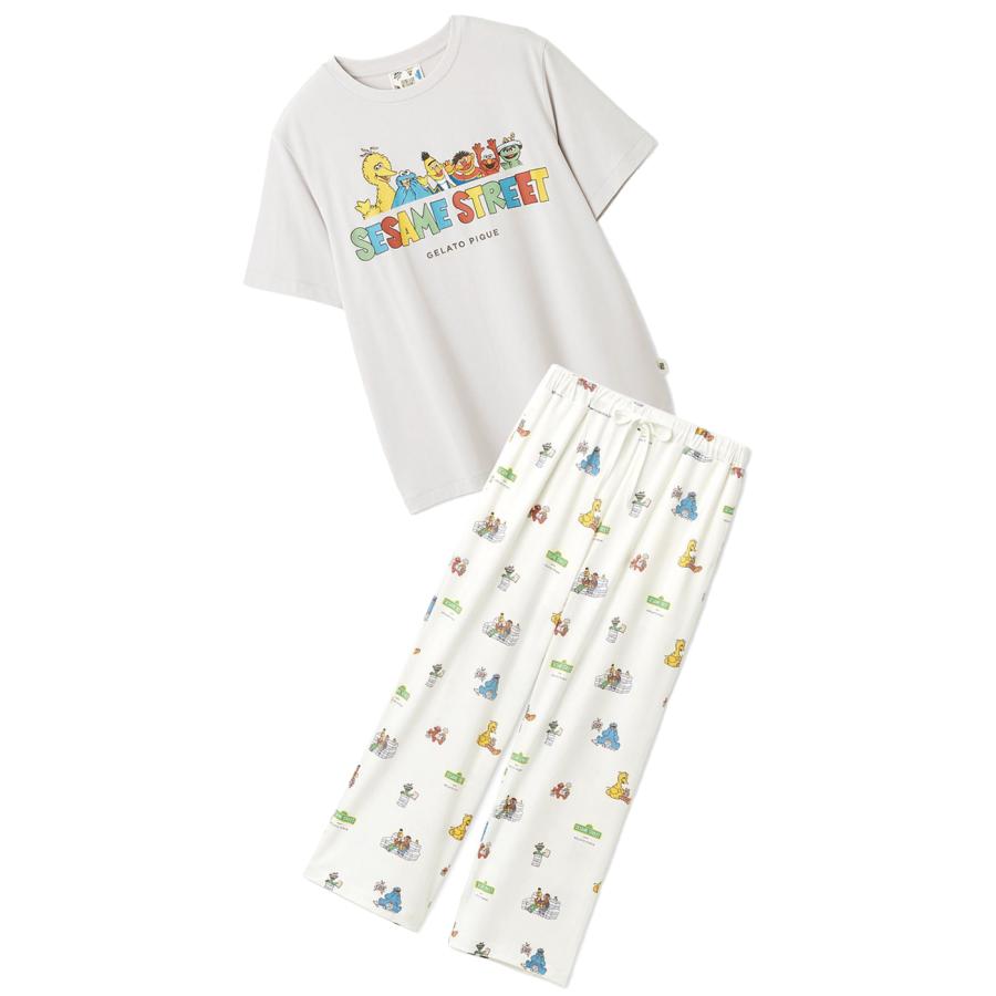 gelato pique（ジェラートピケ） SESAME STREET ワンポイントTシャツ