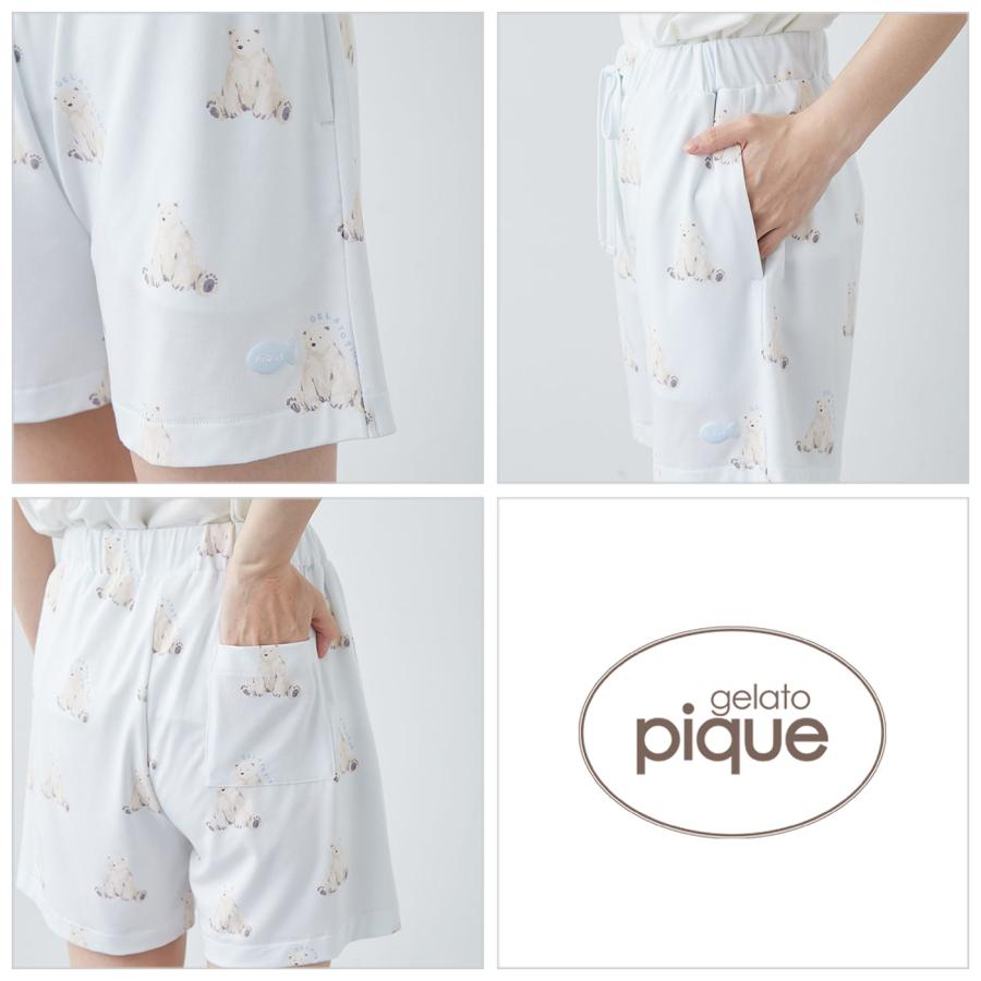 gelato pique（ジェラートピケ） 接触冷感 シーアニマル柄ショート