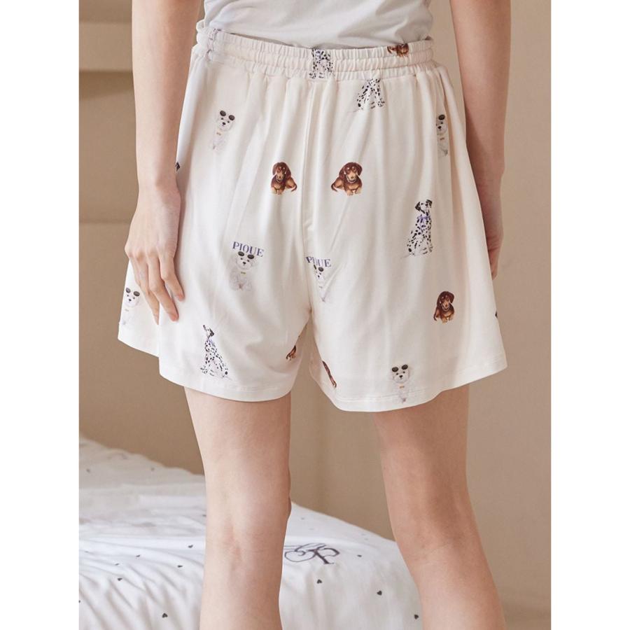 gelato pique ワンポイントTシャツ　総柄ショートパンツ　セット gelato pique サマーベア柄ワンポイントTシャツ&ショートパンツセット ルームウェア・パジャマ