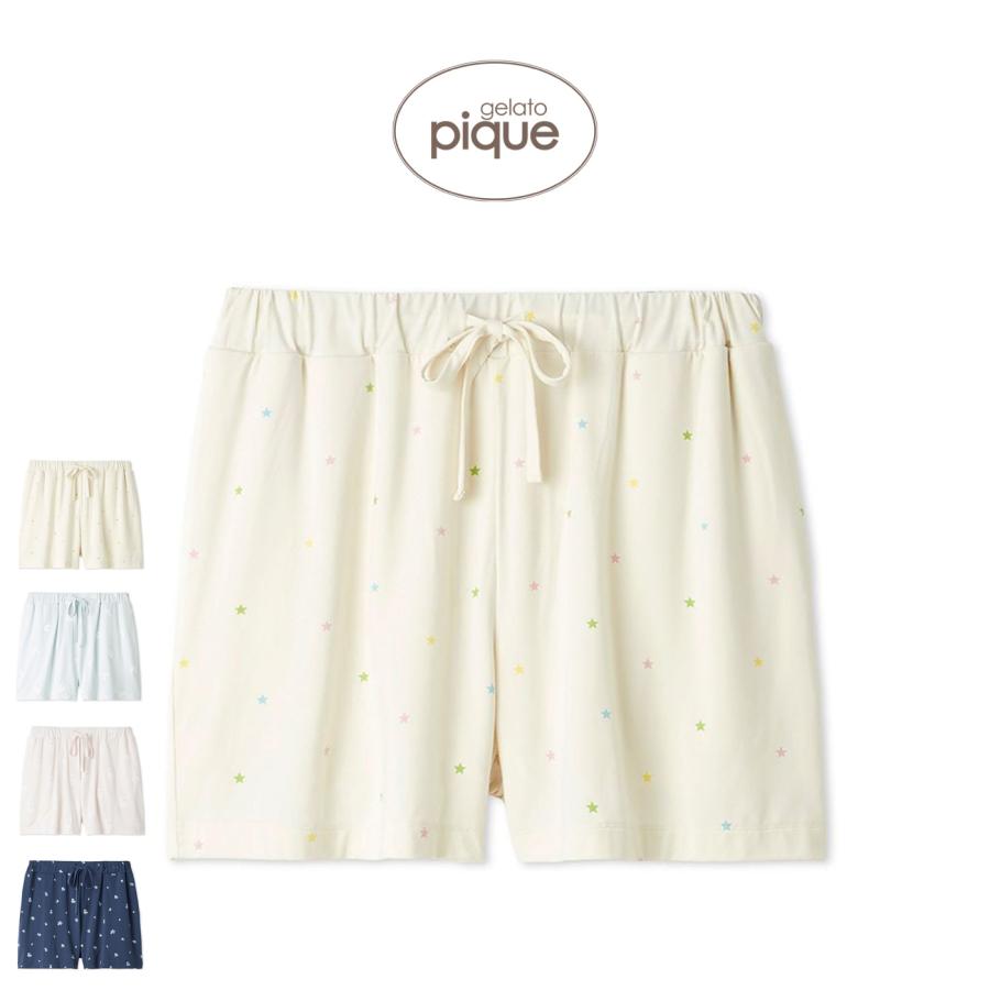 gelato pique（ジェラートピケ） 接触冷感 モチーフ4柄ショートパンツ