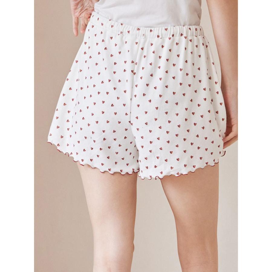 gelato pique（ジェラートピケ） 針抜きハート柄ショートパンツ