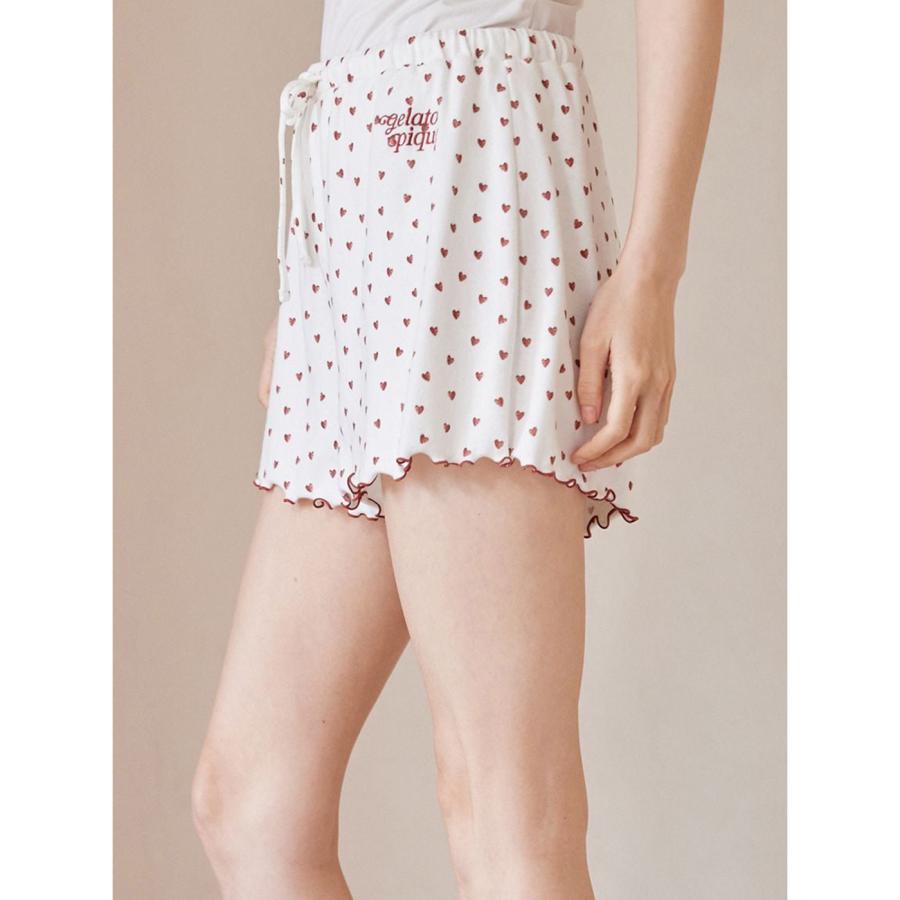 gelato pique（ジェラートピケ） 針抜きハート柄ショートパンツ