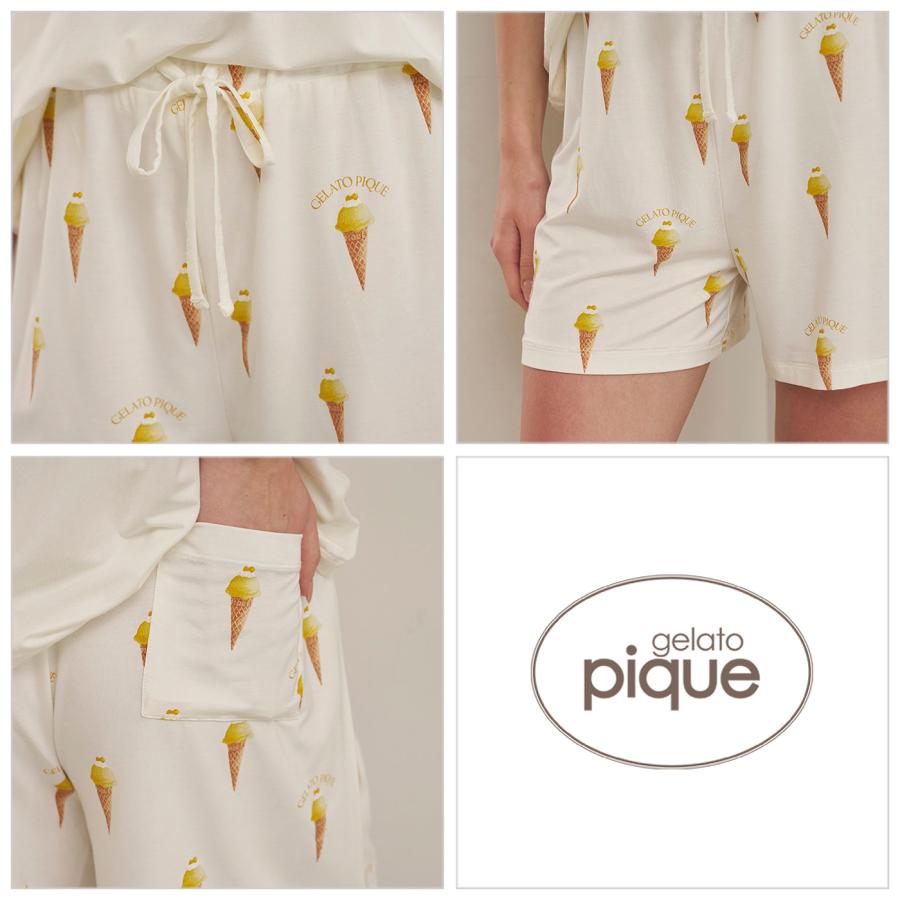 gelato pique（ジェラートピケ） 接触冷感 ソルベ柄ショートパンツ