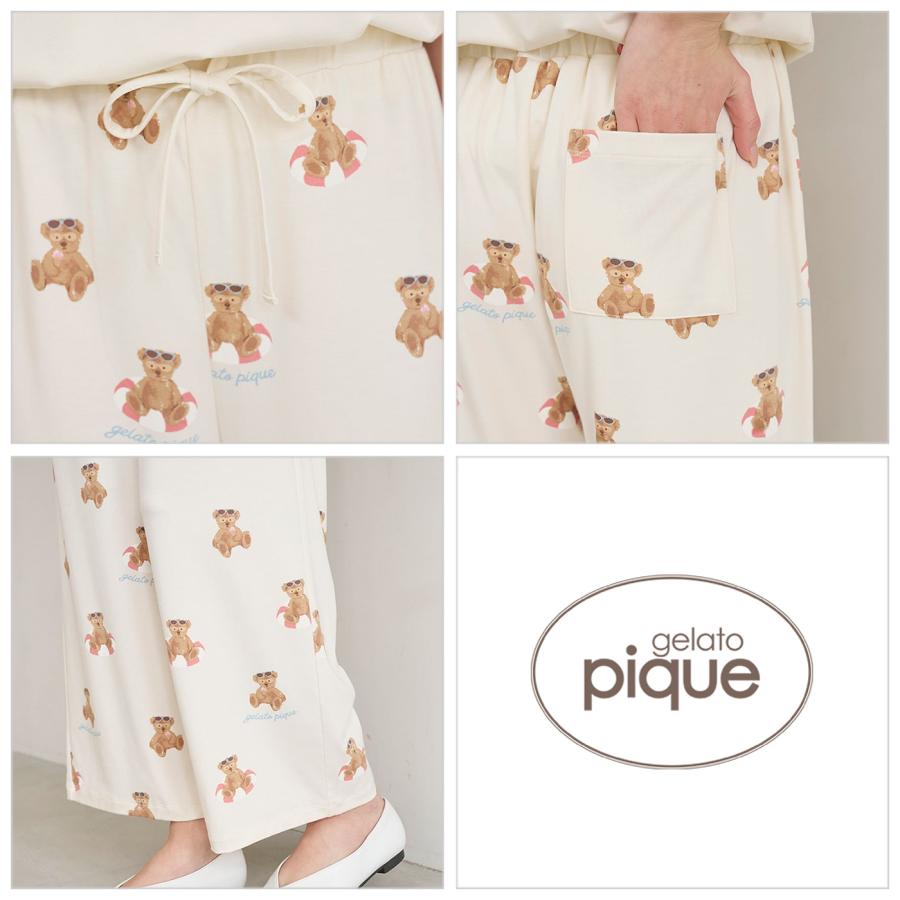 gelato pique（ジェラートピケ） 接触冷感 サマーベアワンポイントT