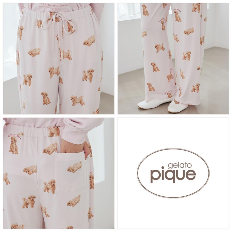 gelato pique（ジェラートピケ） 接触冷感 UVカット お散歩ドッグ柄