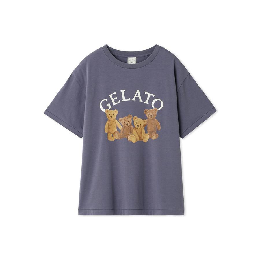 gelato pique ジェラートピケ ベアワンポイントTシャツ pwct242321 ジェラピケ ルームウェア パジャマ レディース 部屋着 トップス｜selectshopmu｜12