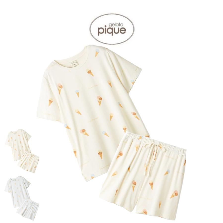 gelato pique ジェラートピケ プレイフルアイス柄Tシャツ gelato pique ジェラートピケ プレイフルアイス柄Tシャツ