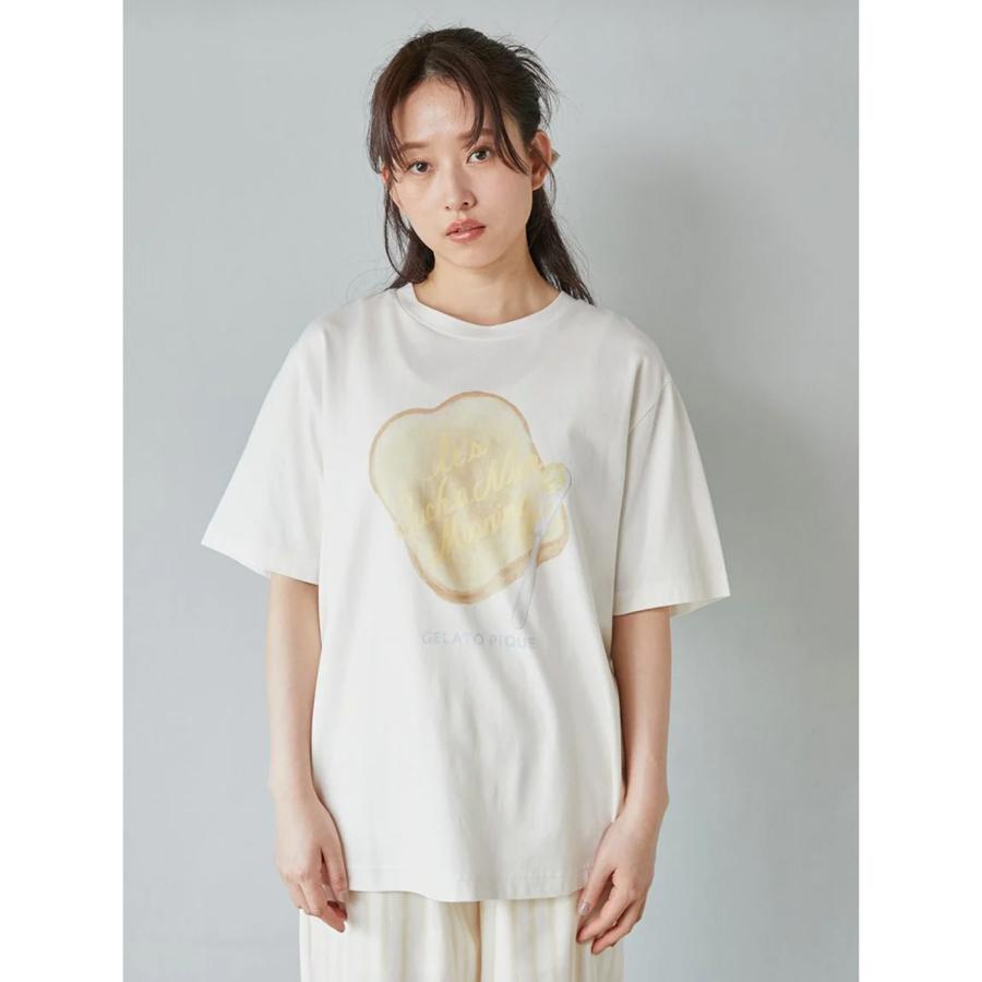 gelato pique ジェラートピケ モーニングワンポイントTシャツ gelato pique ジェラートピケ モーニングワンポイントTシャツ