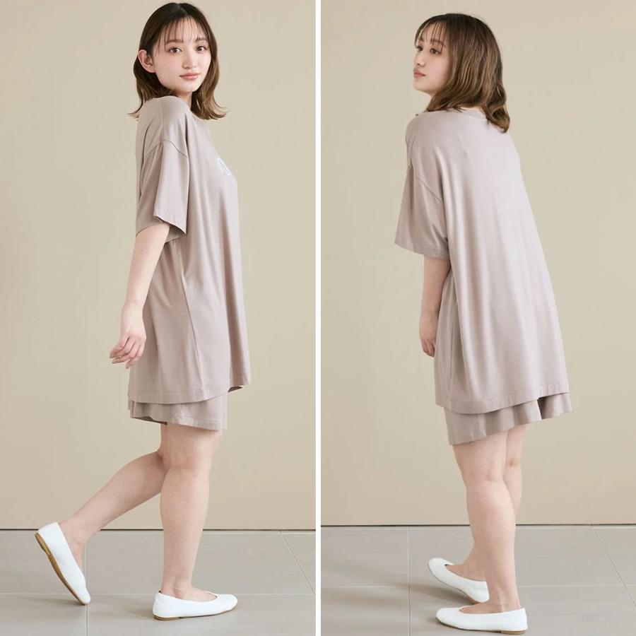 gelato pique ジェラートピケ 接触冷感 カラーレーヨンロゴT