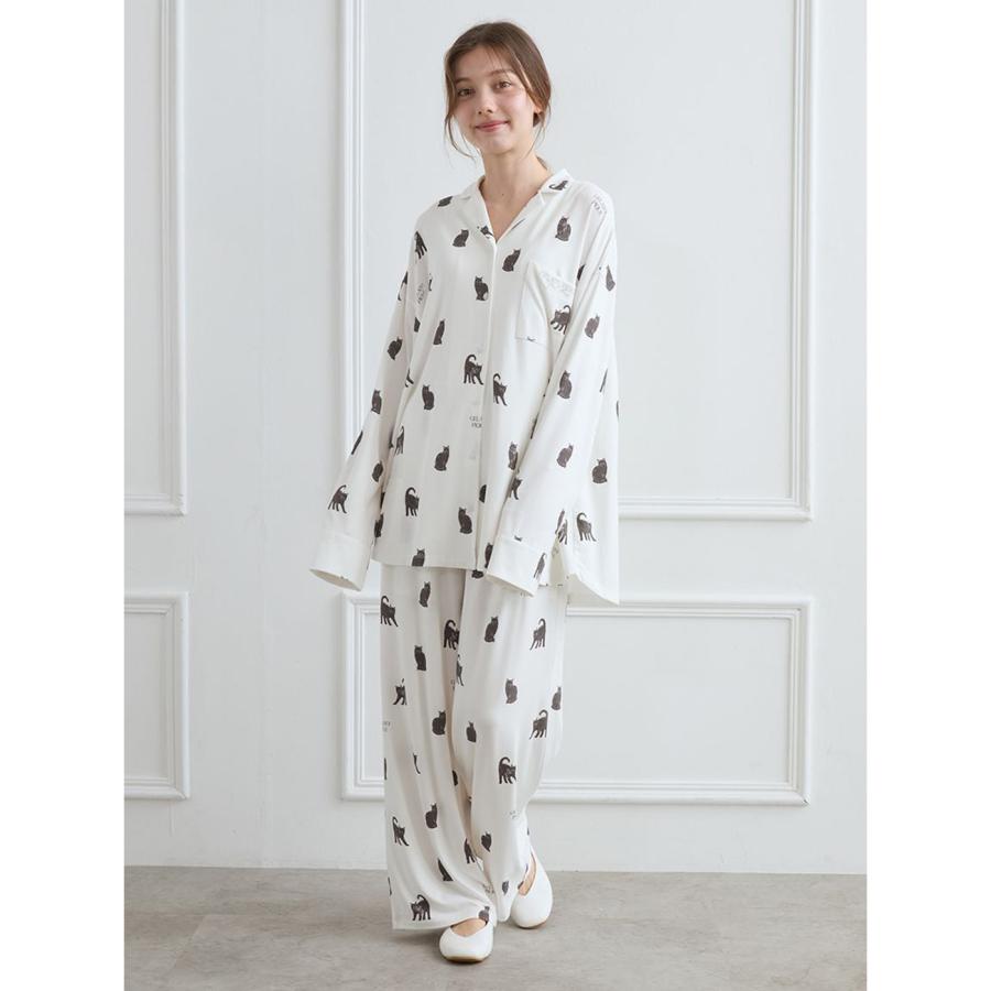 gelato pique ジェラートピケ HALLOWEEN CAT総柄シャツ&ロング