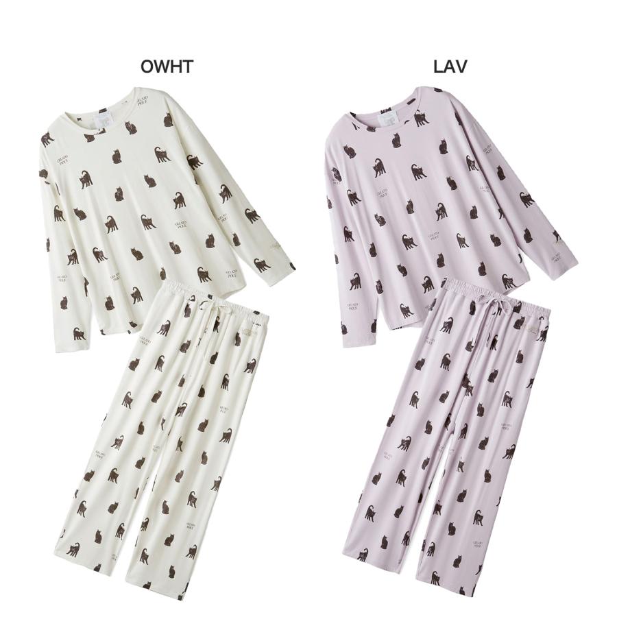 gelato pique ジェラートピケ HALLOWEEN CAT総柄ロンT&ロング