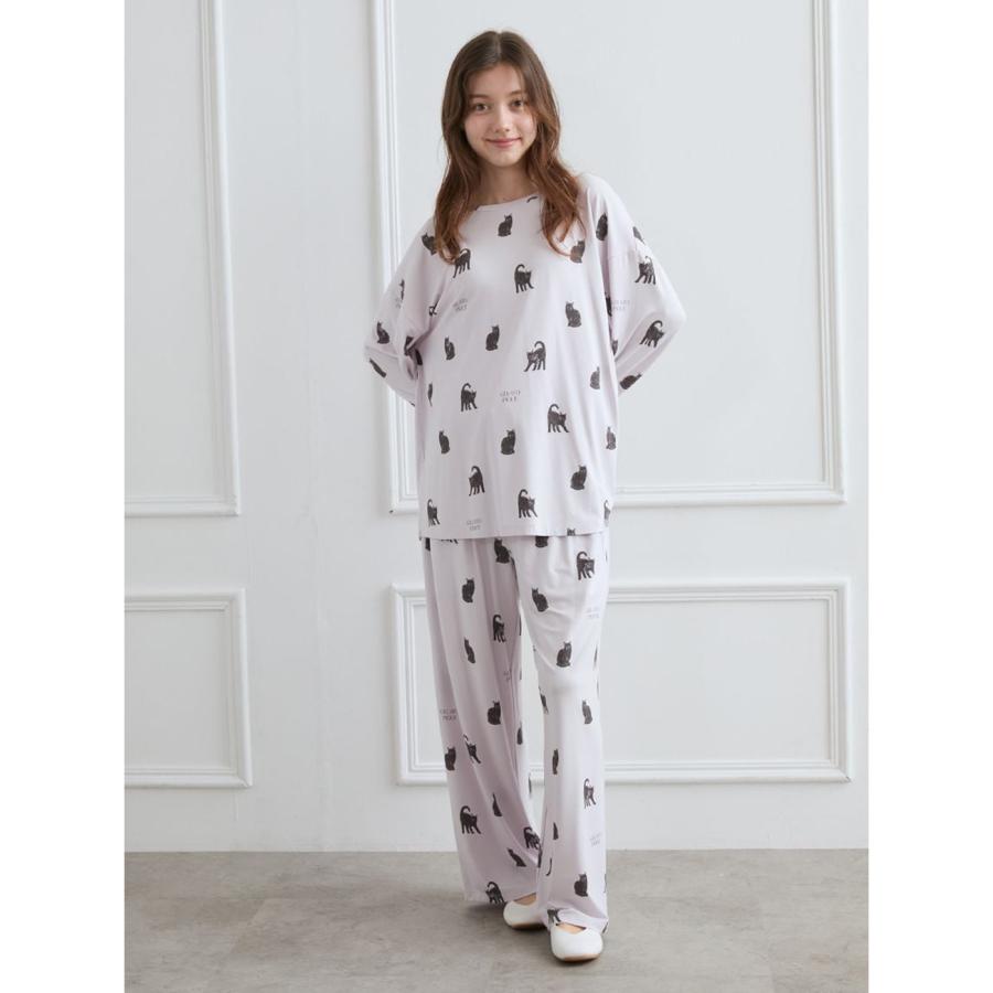 gelato pique ジェラートピケ HALLOWEEN CAT総柄ロンT&ロング