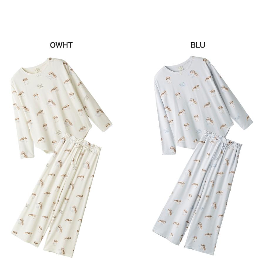 【新品】ジェラピケ　いちご柄Tシャツ　ロングパンツ　上下セット ジェラートピケ gelato pique いちご柄シャツ （オフホワイト