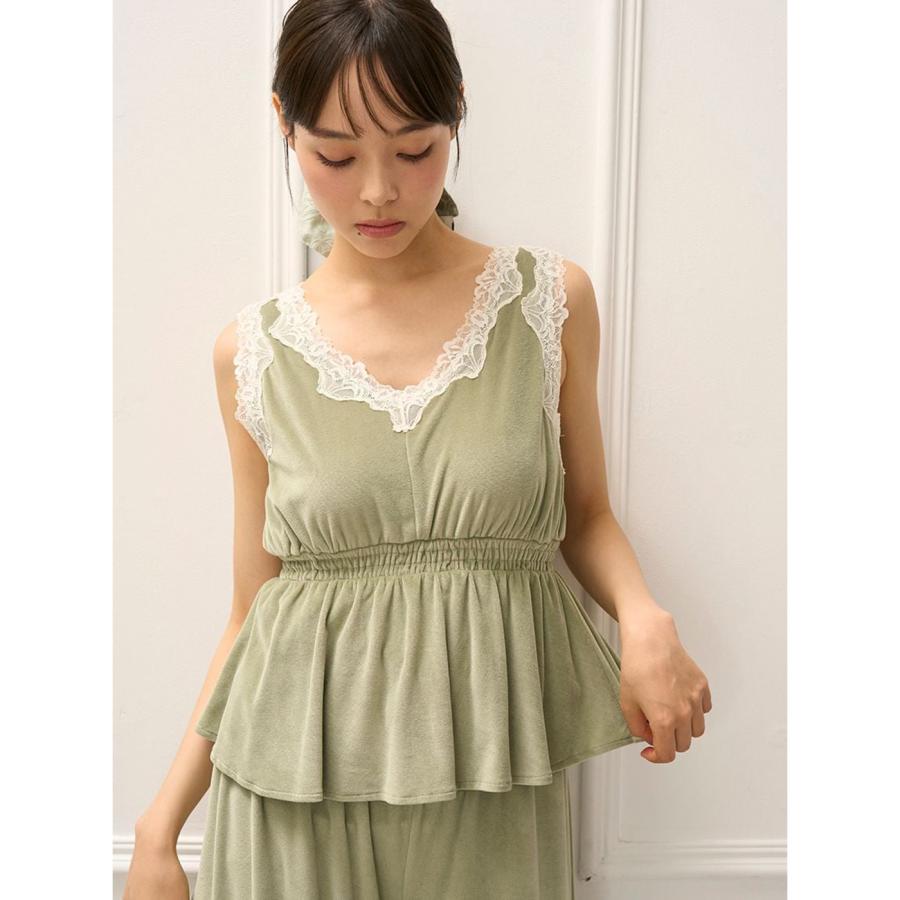 gelato pique（ジェラートピケ） SALE30%OFF MUCHA ベロア×レース