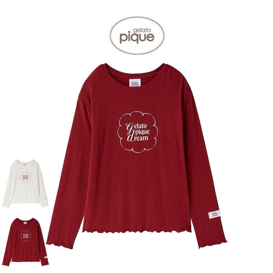 gelato pique（ジェラートピケ） ワンポイントレーヨンロゴロンT