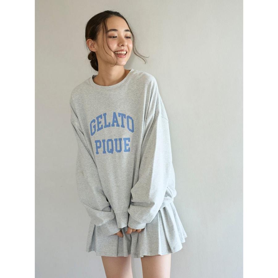 gelato pique（ジェラートピケ） SALE20%OFF カレッジロゴロンT
