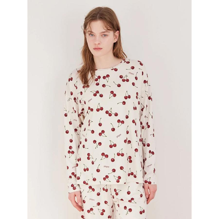 新作GELATO PIQUE チェリー柄ルームウェアセット M gelato pique (ジェラート ピケ)」アメリカンチェリーをテーマに