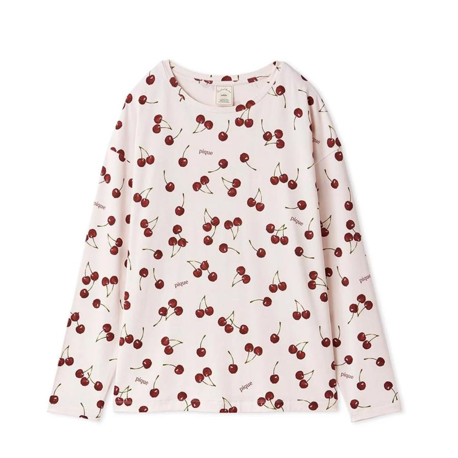 gelato pique（ジェラートピケ） チェリー柄ロンT pwct261253