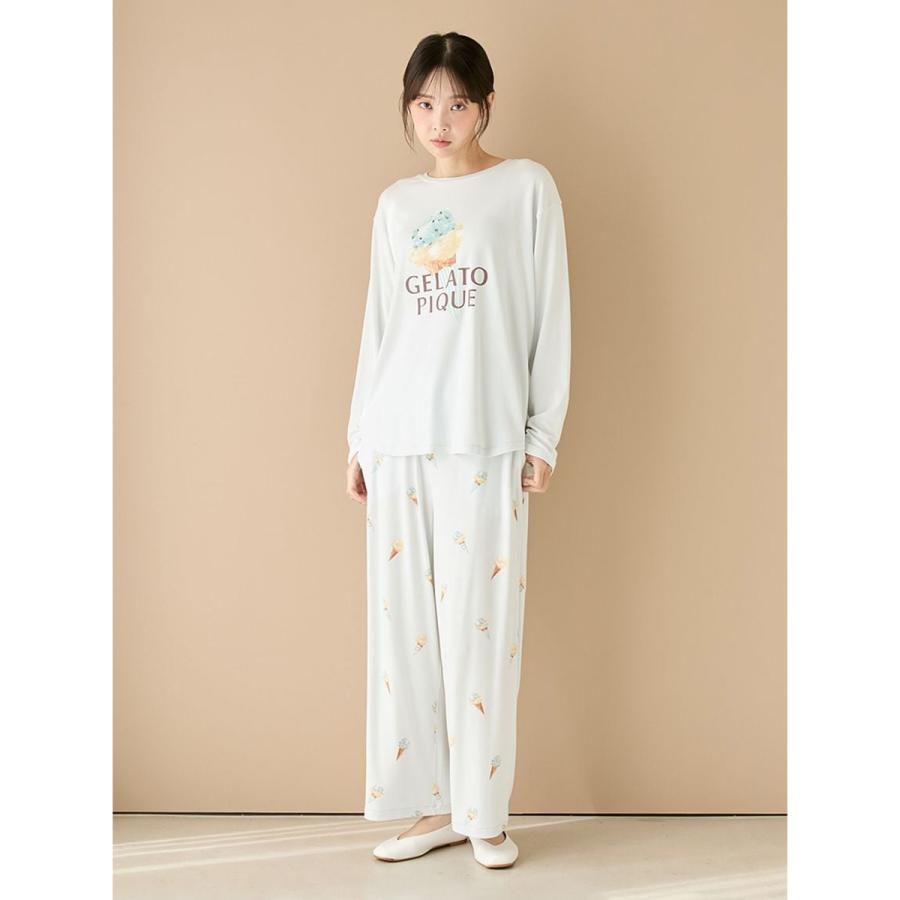 新品タグ付　アイスワンポイントスウェット　上下セット　ジェラートピケ gelato pique（ジェラートピケ） アイスワンポイントロンT pwct261264