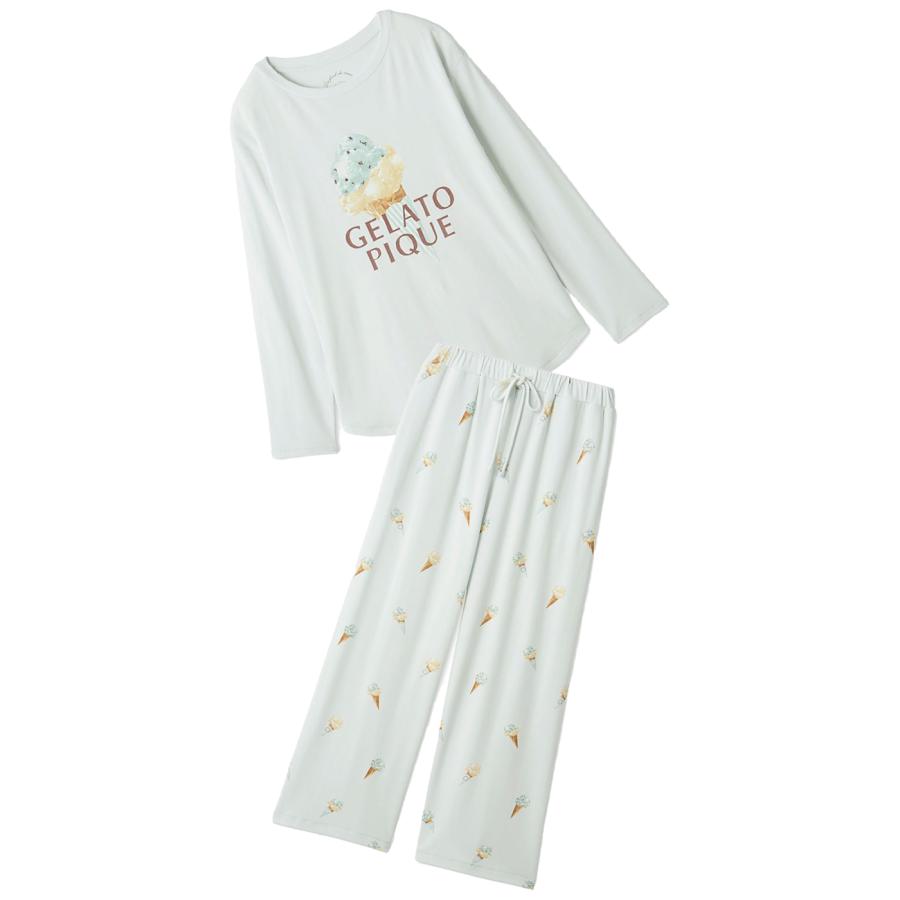 gelato pique（ジェラートピケ） アイスワンポイントロンT&アイス柄