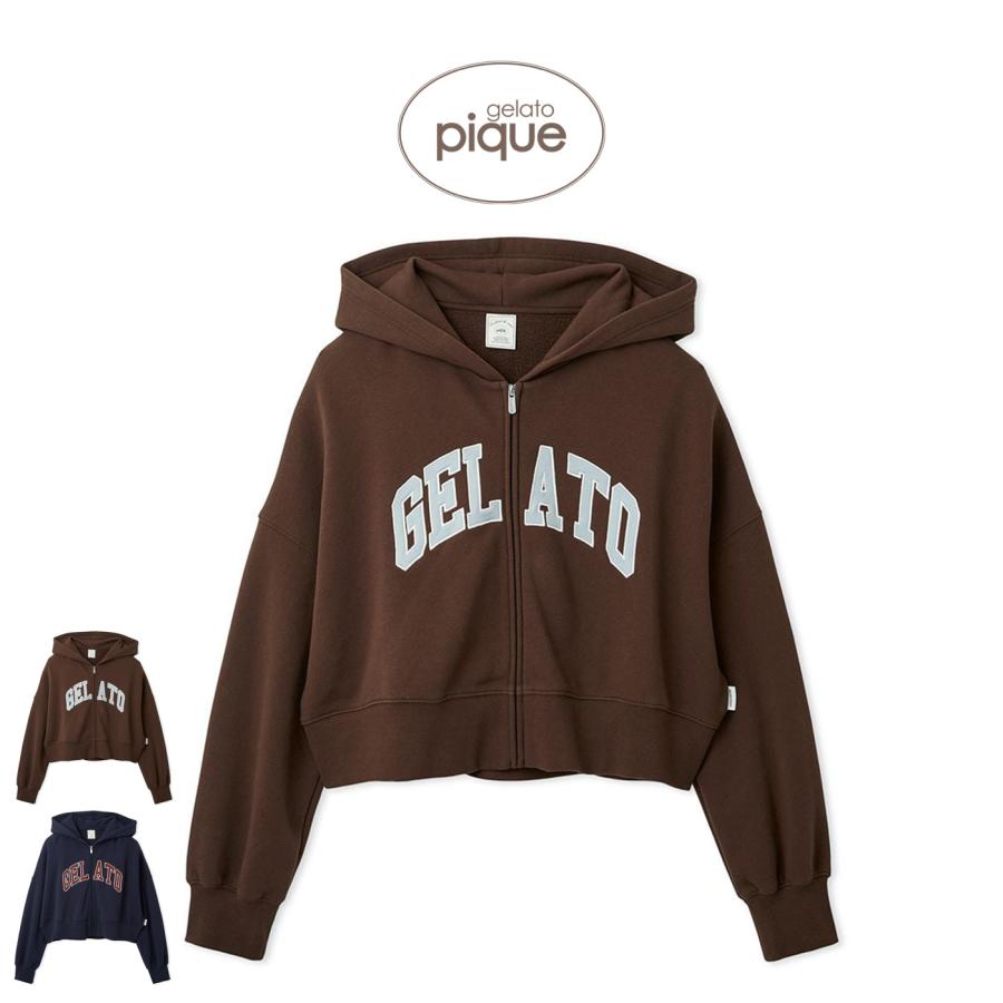 gelato pique（ジェラートピケ） カレッジロゴ裏毛パーカー pwct261314