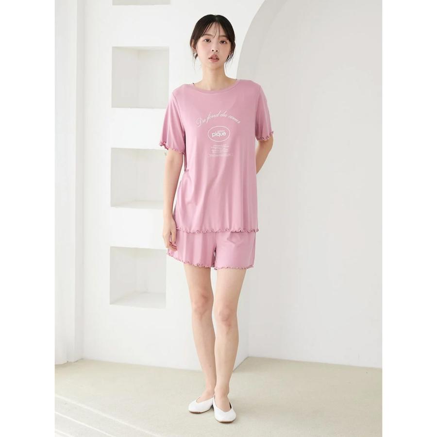 gelato pique（ジェラートピケ） レーヨンロゴメローTシャツ