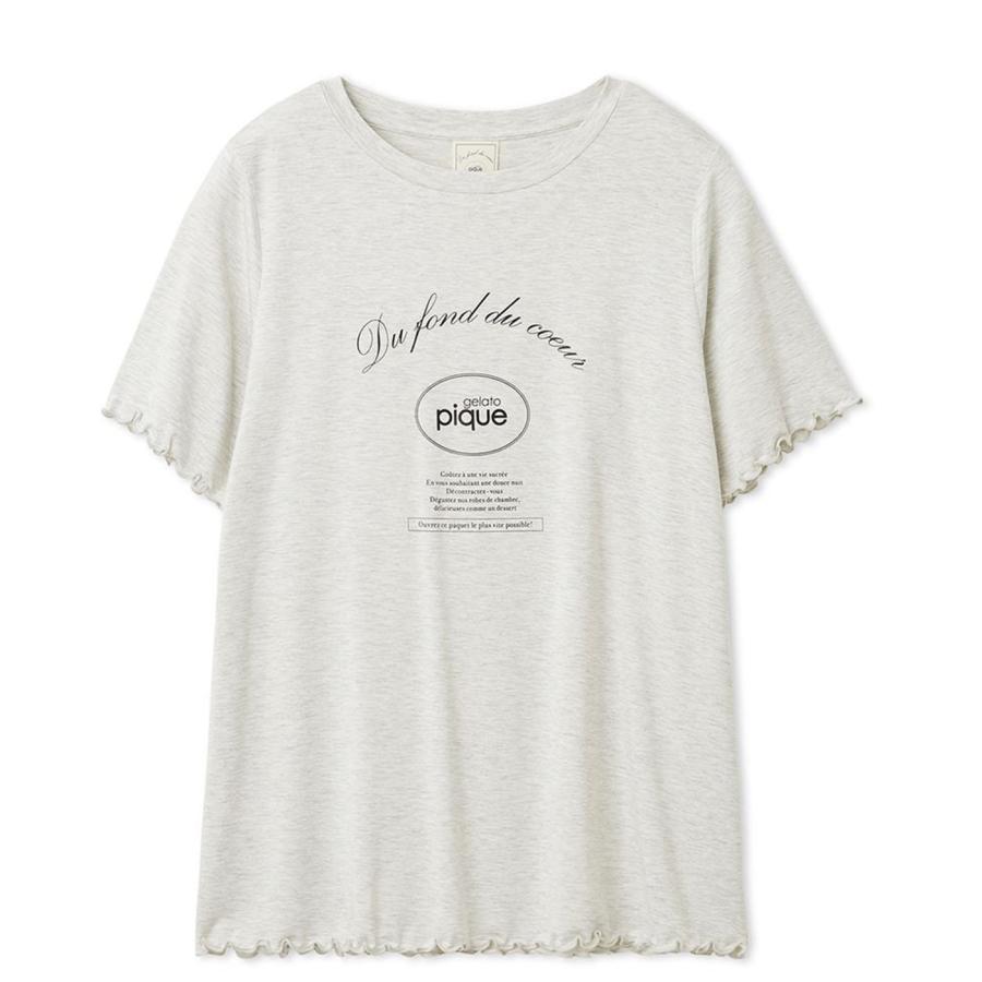 gelato pique（ジェラートピケ） レーヨンロゴメローTシャツ