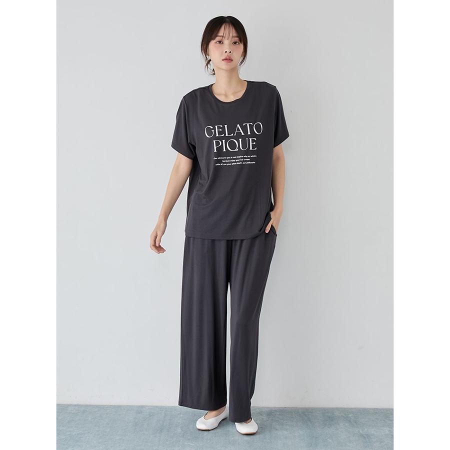 gelato pique（ジェラートピケ） レーヨンロゴTシャツ pwct261386