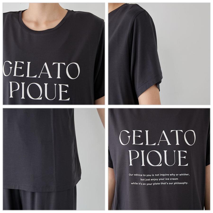 gelato pique（ジェラートピケ） レーヨンロゴTシャツ pwct261386