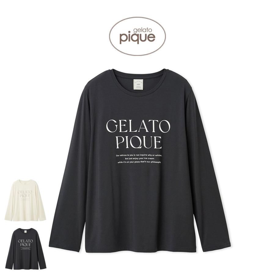 gelato pique（ジェラートピケ） レーヨンロゴロンT pwct261387