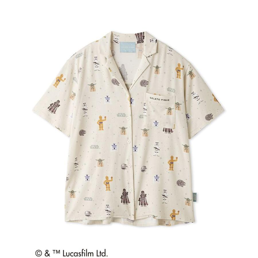 gelato pique（ジェラートピケ） STAR WARS レディース 総柄シャツ