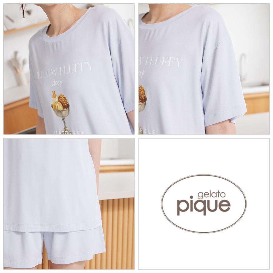 gelato pique（ジェラートピケ） 接触冷感 COOLレーヨンデザートロゴT