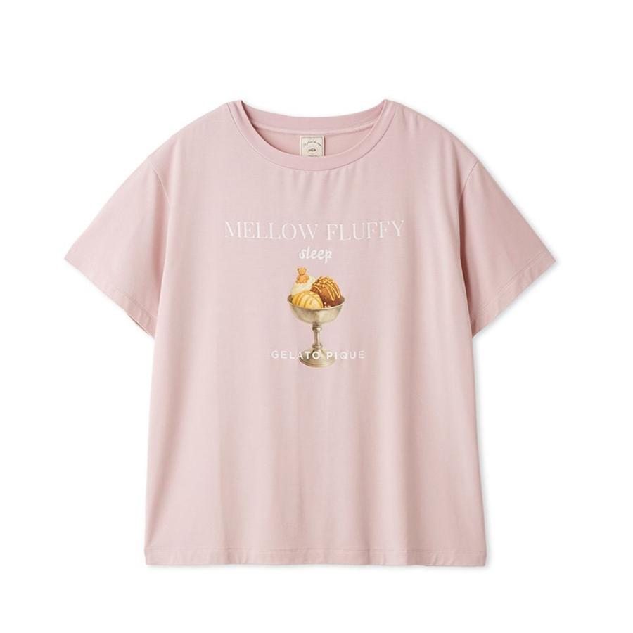 gelato pique（ジェラートピケ） 接触冷感 COOLレーヨンデザートロゴT