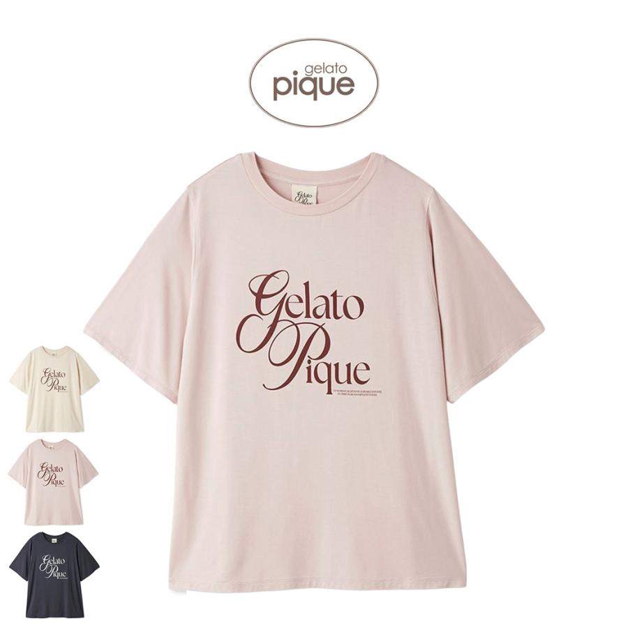 gelato pique（ジェラートピケ） IFMC. 接触冷感 レーヨンロゴTシャツ