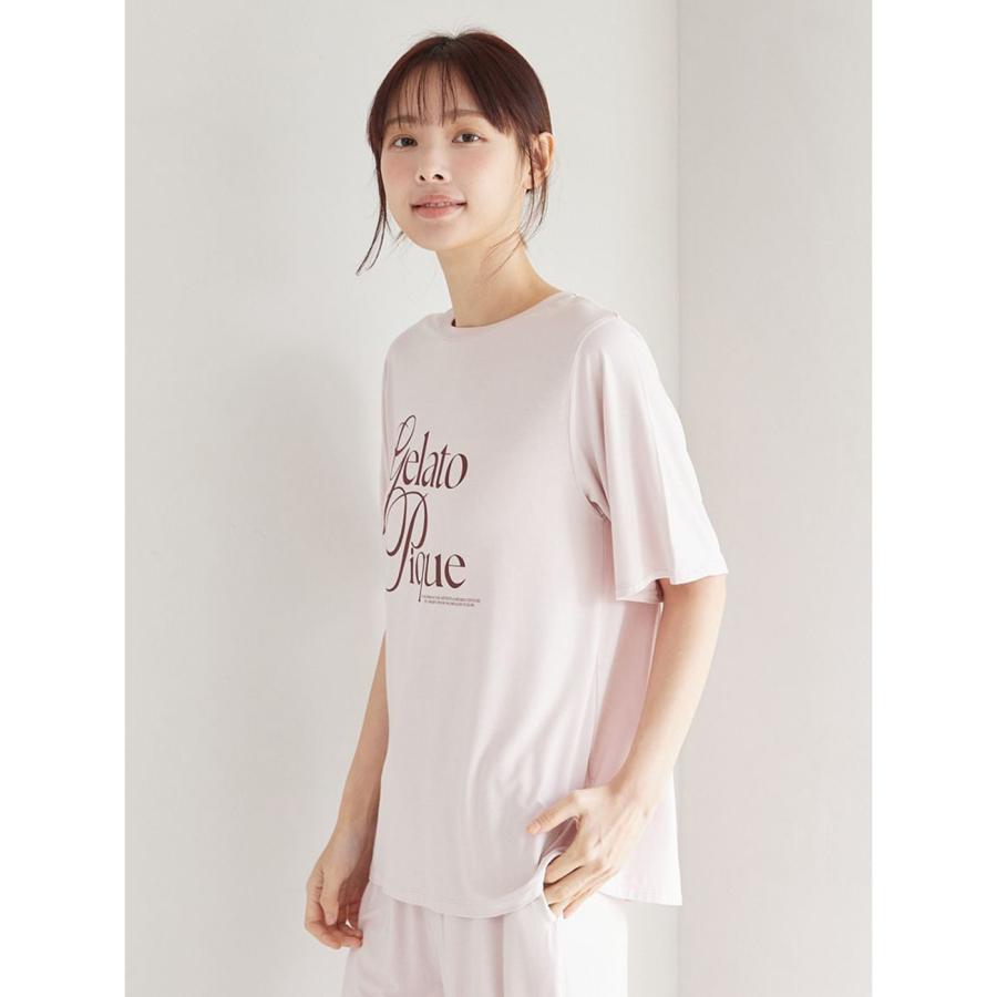 gelato pique（ジェラートピケ） IFMC. 接触冷感 レーヨンロゴTシャツ