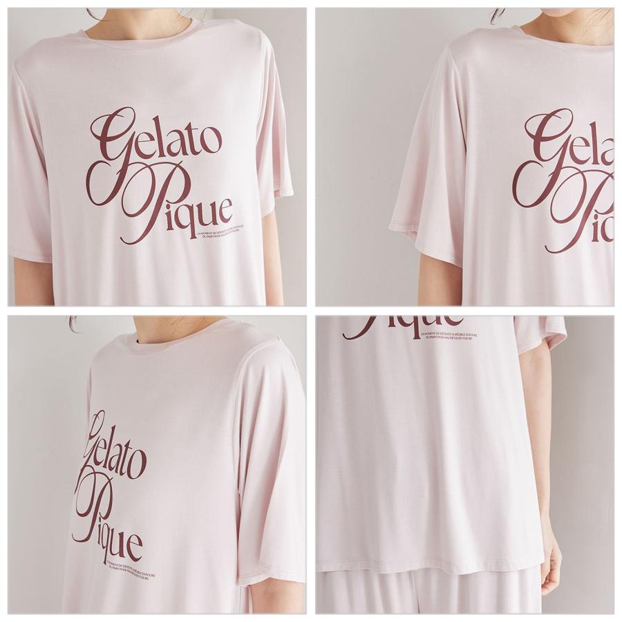 gelato pique（ジェラートピケ） IFMC. 接触冷感 レーヨンロゴTシャツ
