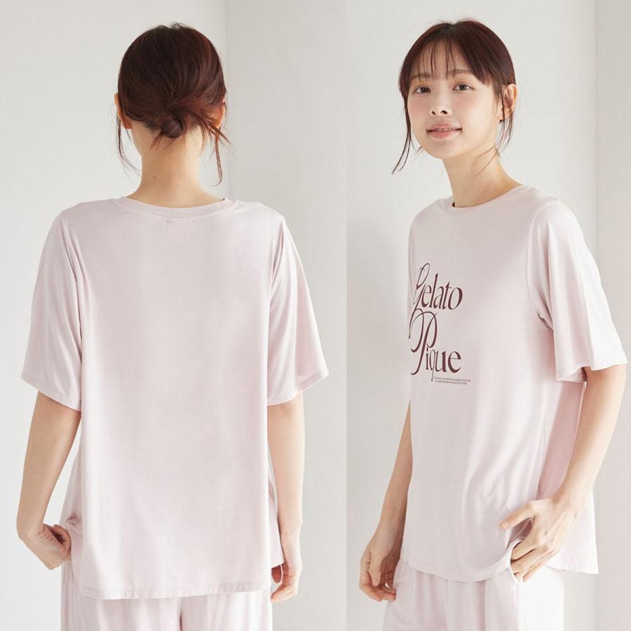 gelato pique（ジェラートピケ） IFMC. 接触冷感 レーヨンロゴTシャツ