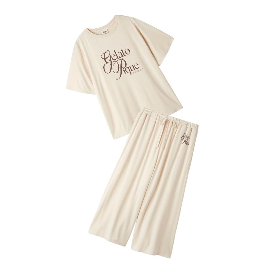gelato pique（ジェラートピケ） IFMC. 接触冷感 レーヨンロゴTシャツ