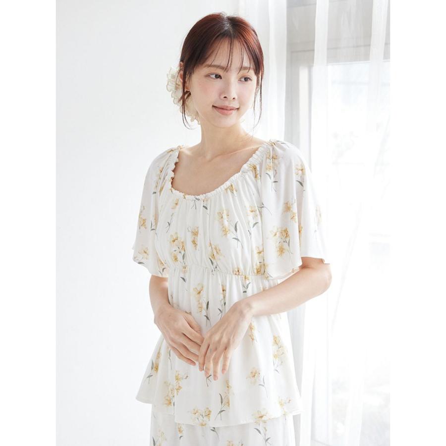 GELATO PIQUE 花柄ルームウェアセット gelato pique（ジェラートピケ） 母の日 フラワー柄カップインプル