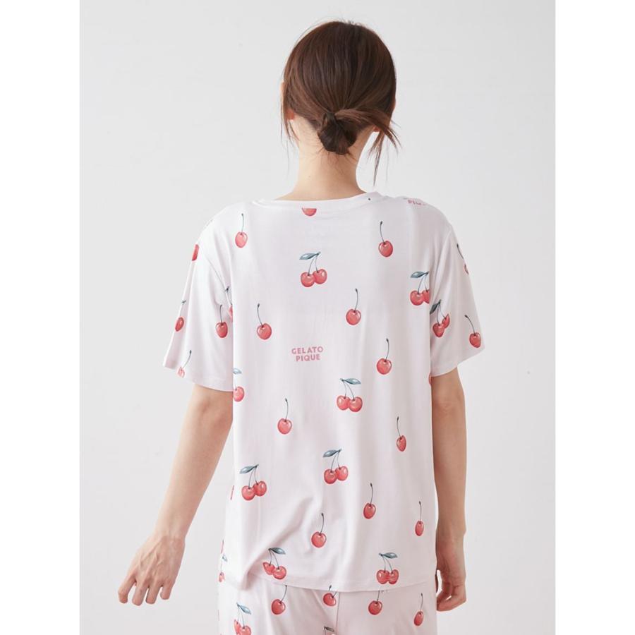 gelato pique（ジェラートピケ） 接触冷感 フルーツ3柄Tシャツ