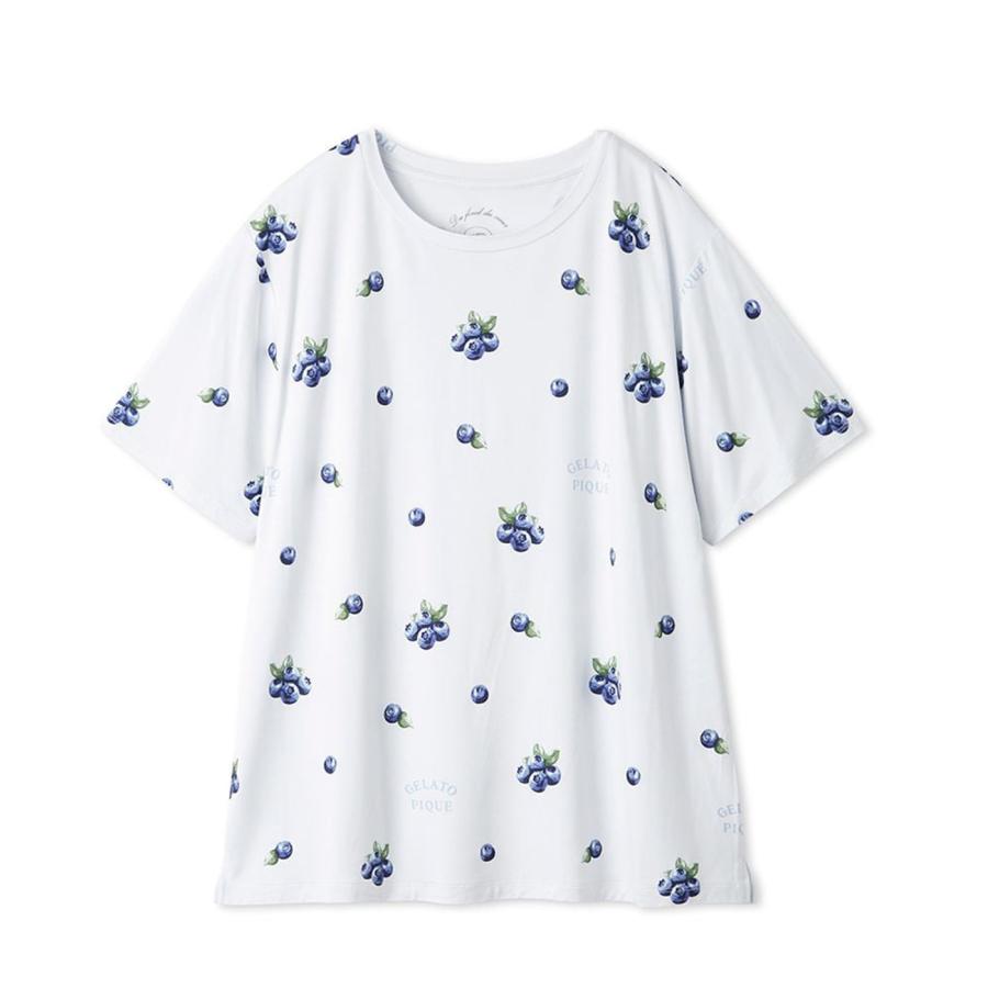 gelato pique（ジェラートピケ） 接触冷感 フルーツ3柄Tシャツ