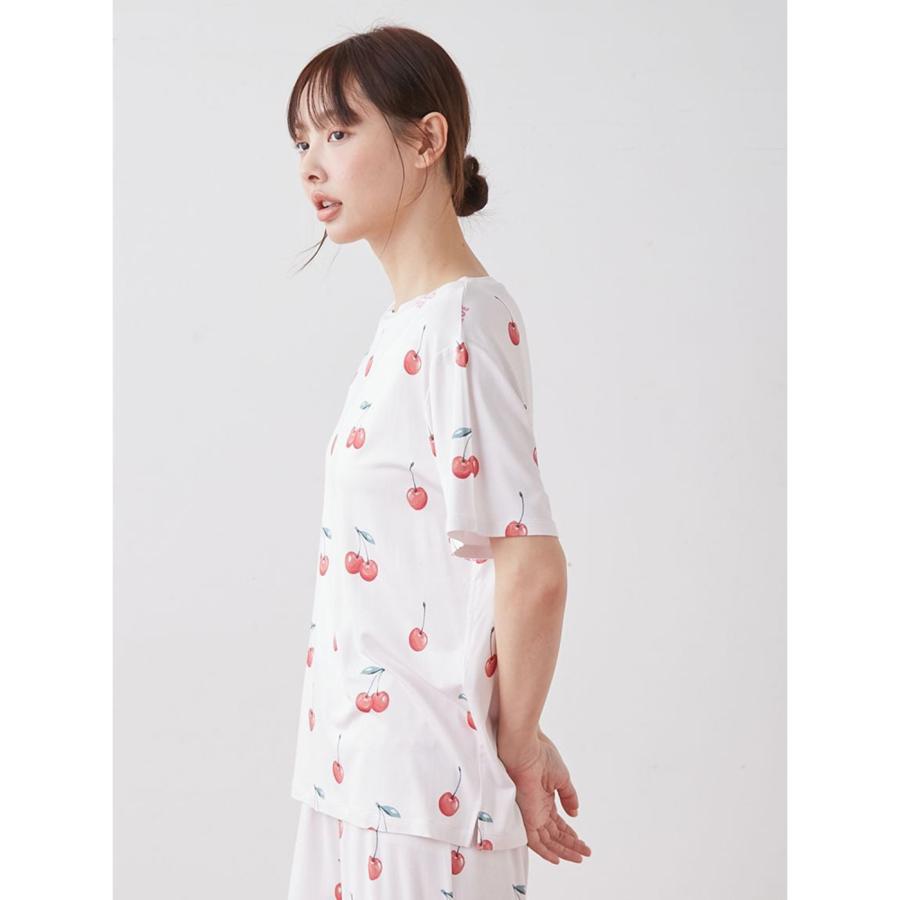 お値下げ‼️gelato pique ルームウェア フード付き3点セット gelato pique（ジェラートピケ） 接触冷感 フルーツ3柄Tシャツ&ロング