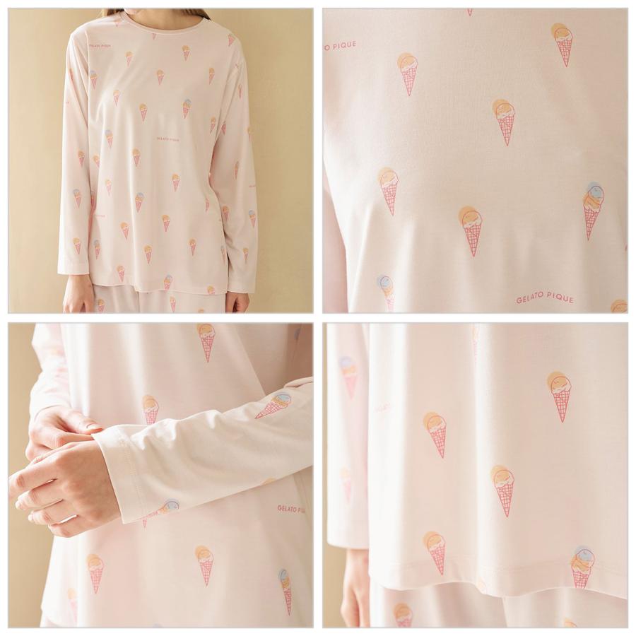 gelato pique（ジェラートピケ） IFMC. 総柄ロンT pwct269025