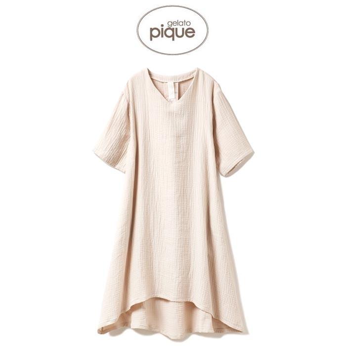 Gelato Pique ジェラートピケ レディース 通販 トリプルガーゼドレス Pwfo22 春夏 ピケ ルームウェア ワンピース 妊婦 Le 32 Com