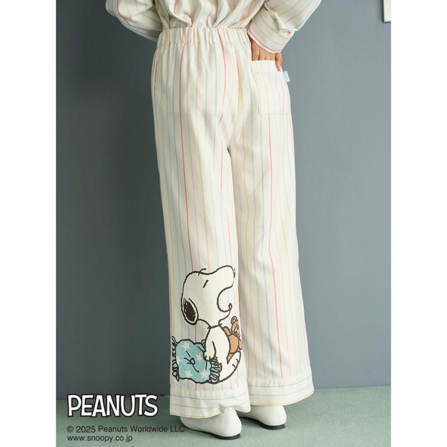 gelato pique（ジェラートピケ） PEANUTS レインボーストライプネル